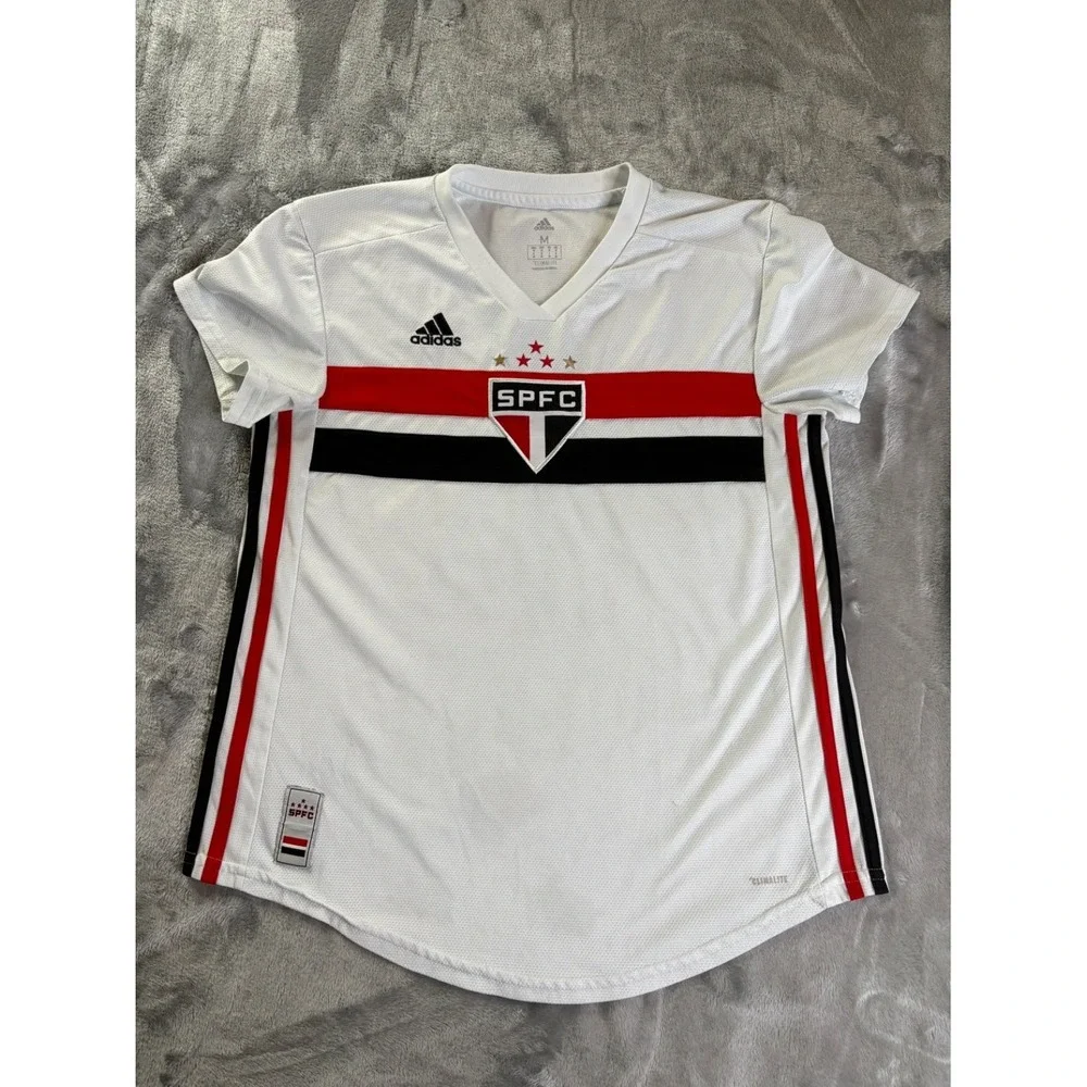 adidas Soccer Jersey São Paulo FC 2019-20 Home Dani Alves #10 Mens M White
